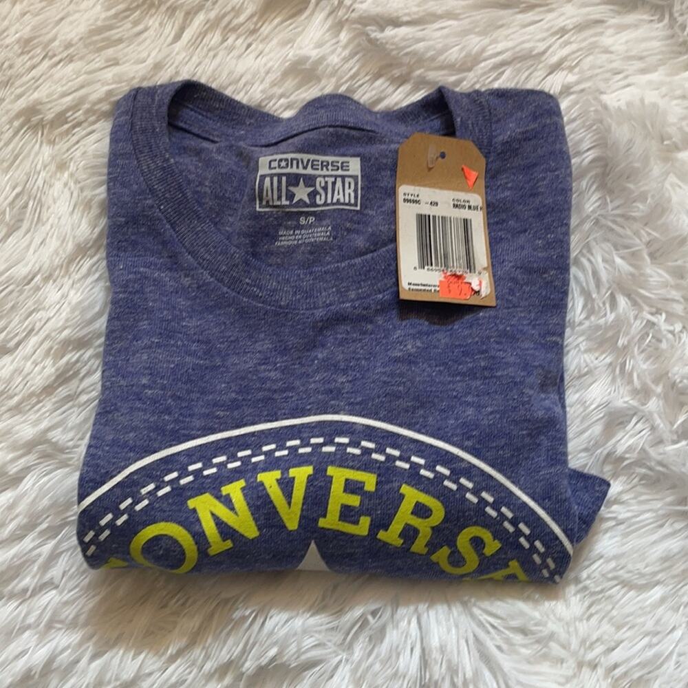 Converse Radio Blue/Green Small T-Shirt - Picture 3 of 7